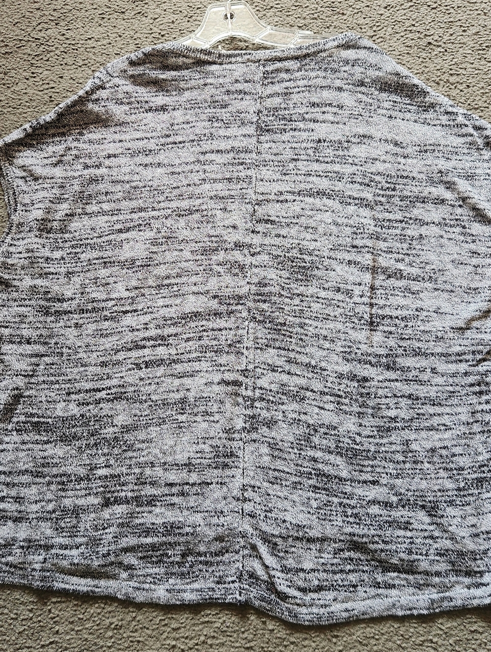 PURE JILL Women's Top Large Black White Linen Cotton Sweater Summer NEW - Picture 6 of 9